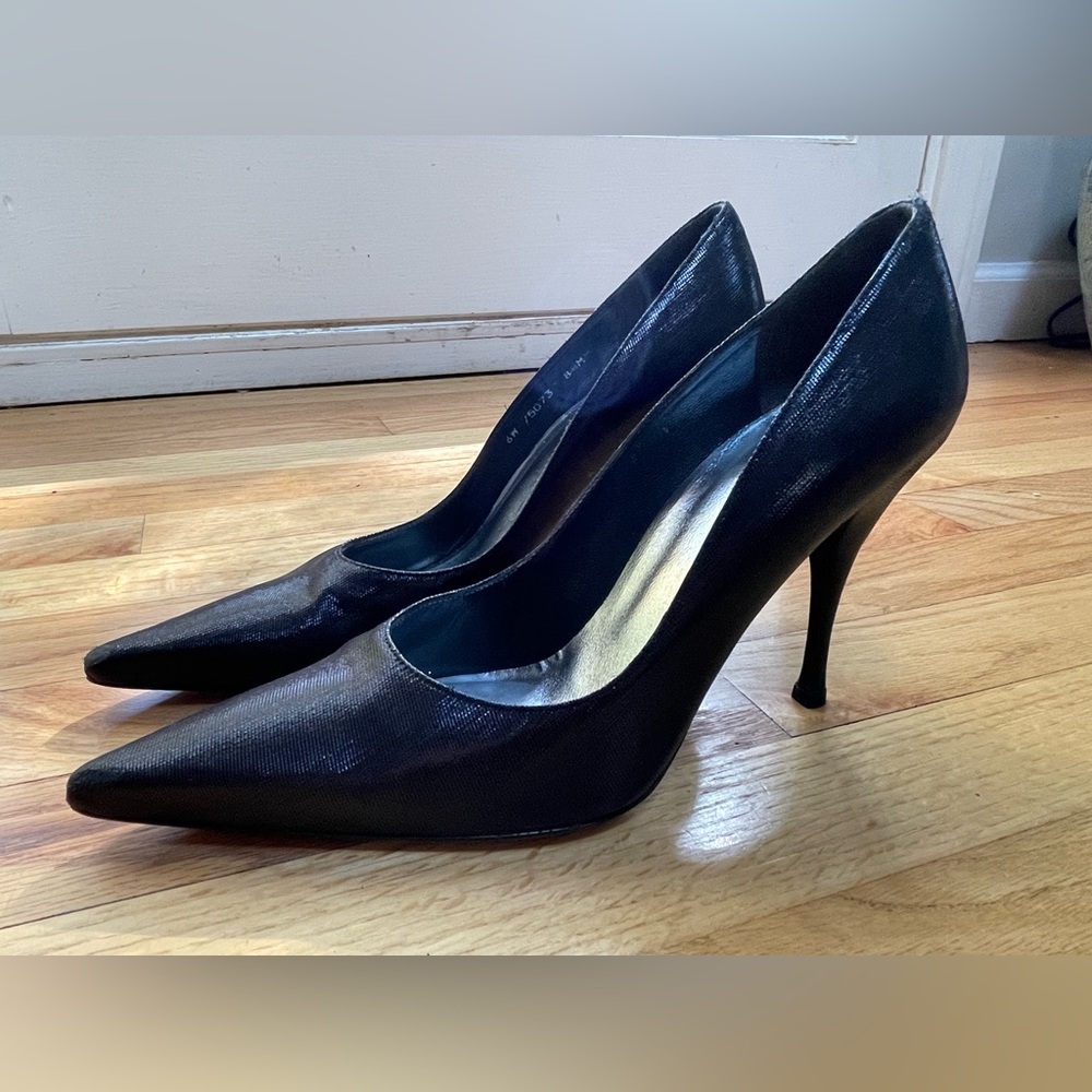 Stuart Weitzman Black Stiletto